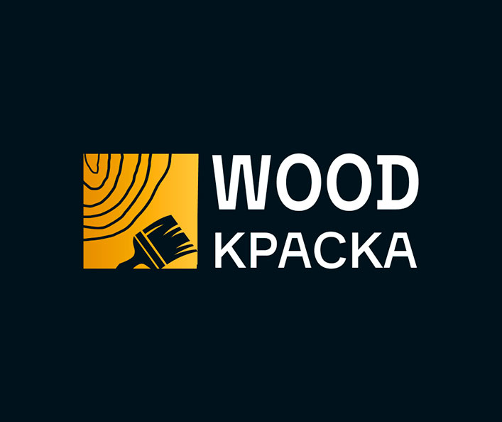Логотип и основы фирменного стиля для компании «Вудкраска»
